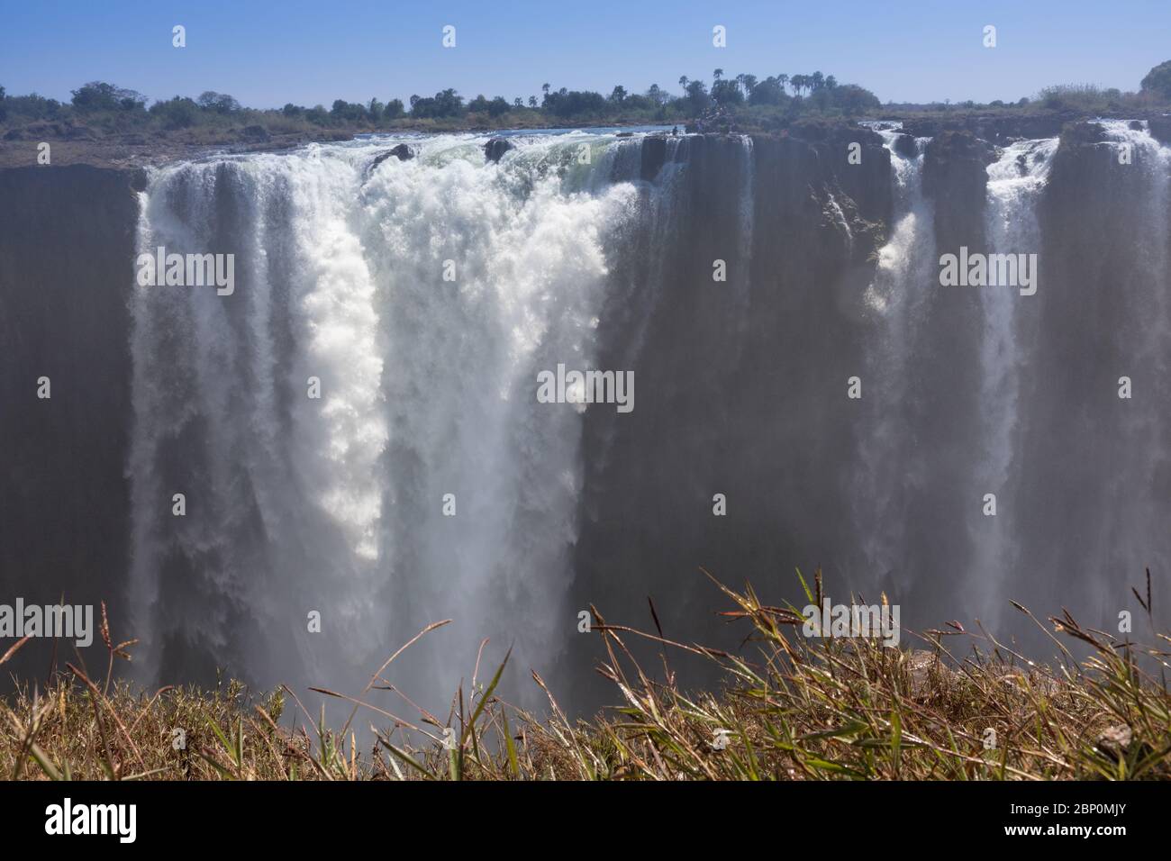 Victoria fällt im September, Simbabwe Stockfoto