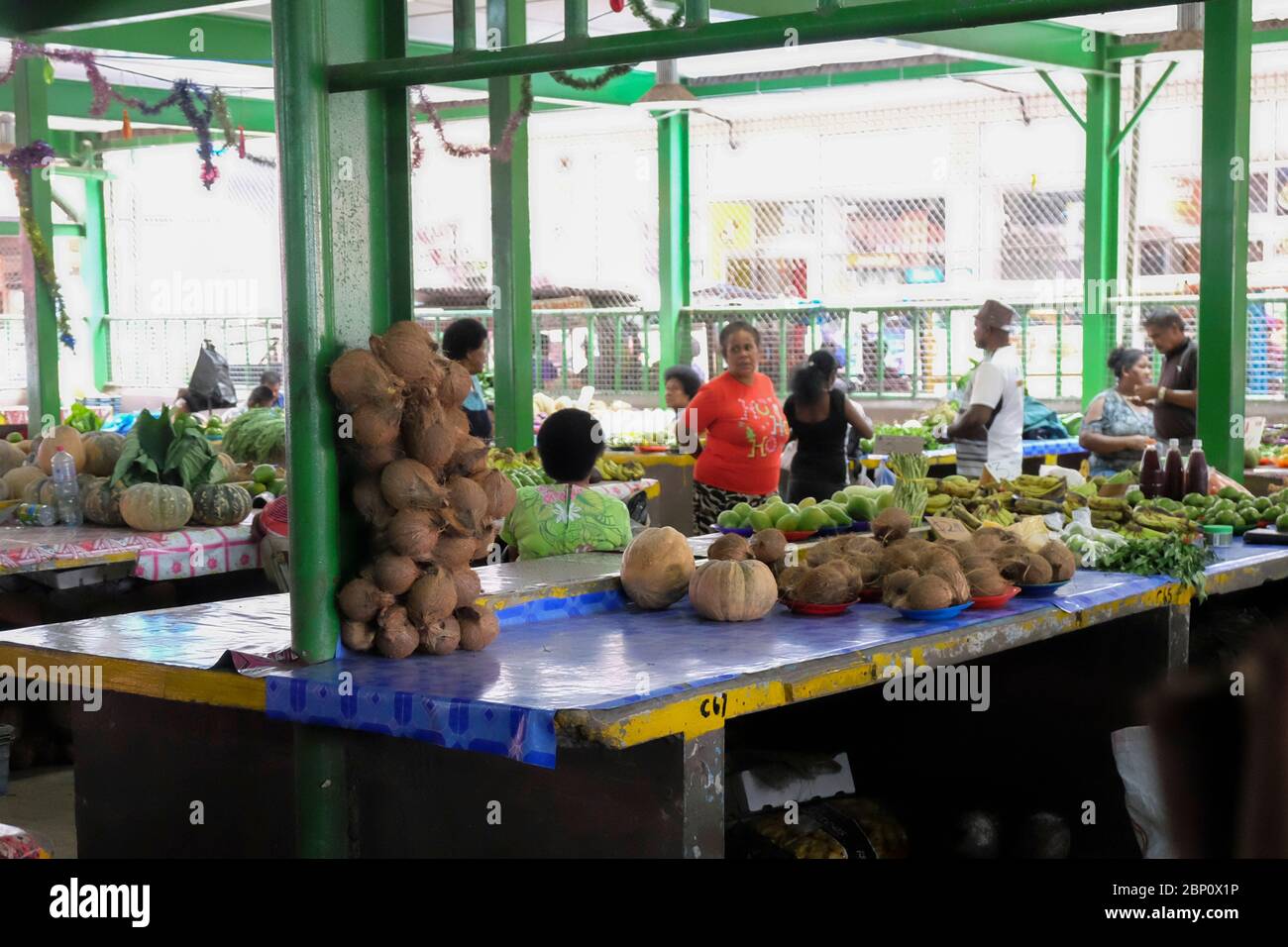Sigatoka Market, Coral Coast, Viti Levu, Fidschi, Südpazifik. Stockfoto