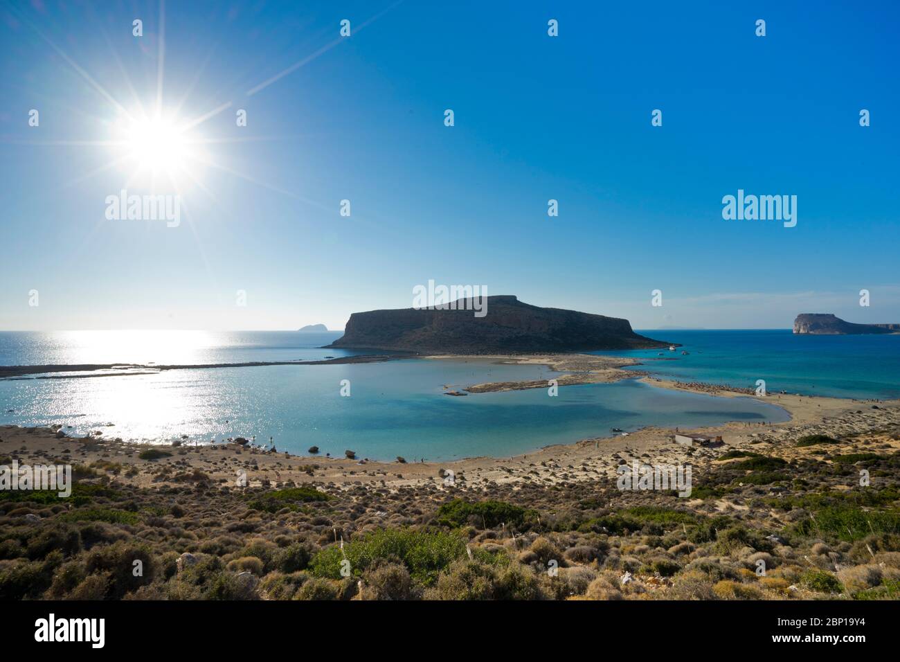 Balos Bucht, Traumstrand an der Nordküste Kretas Stockfoto
