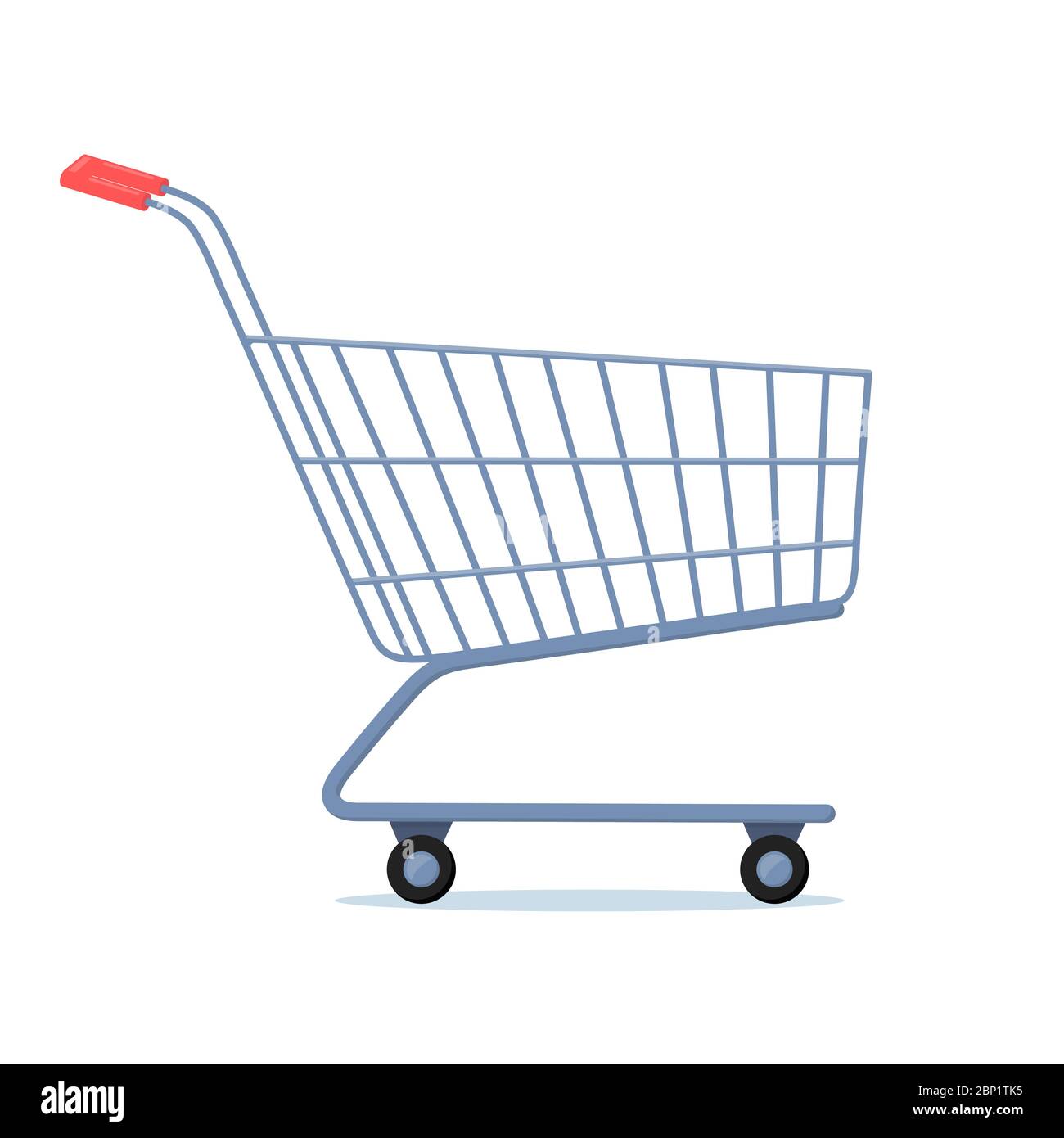 Warenkorb. Trolley-Symbol. Einfaches Vektorzeichen, trendy Symbol für Design, Websites, Präsentation, mobile Anwendung. Symbol des Handels, Käufe, Sal Stock Vektor