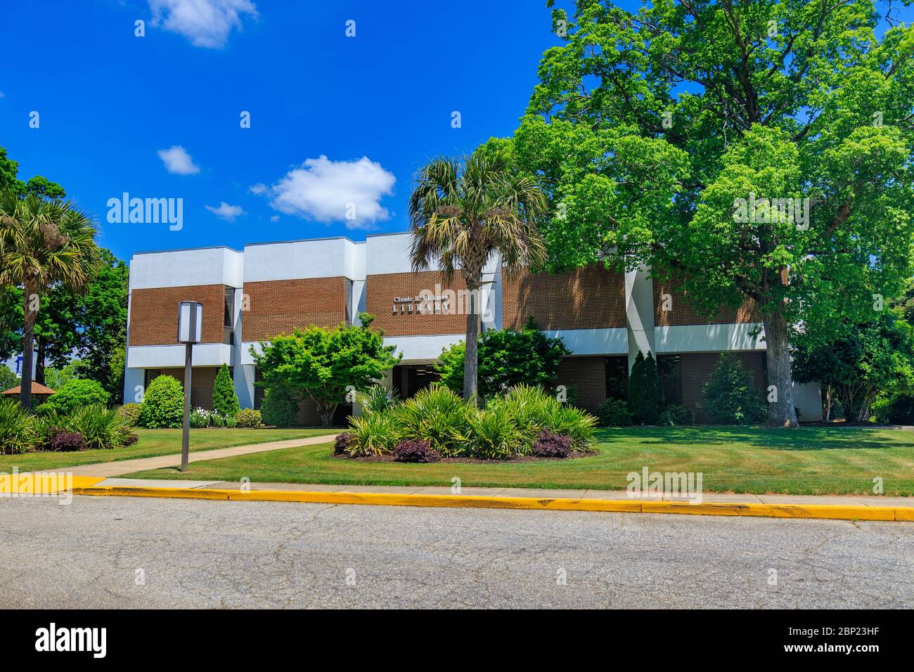 Zentrale, SC, USA - Mai 2: Rickman Bibliothek am 2. Mai 2019 an der südlichen Wesleyan University in Zentral-, Süd Carolina. Stockfoto
