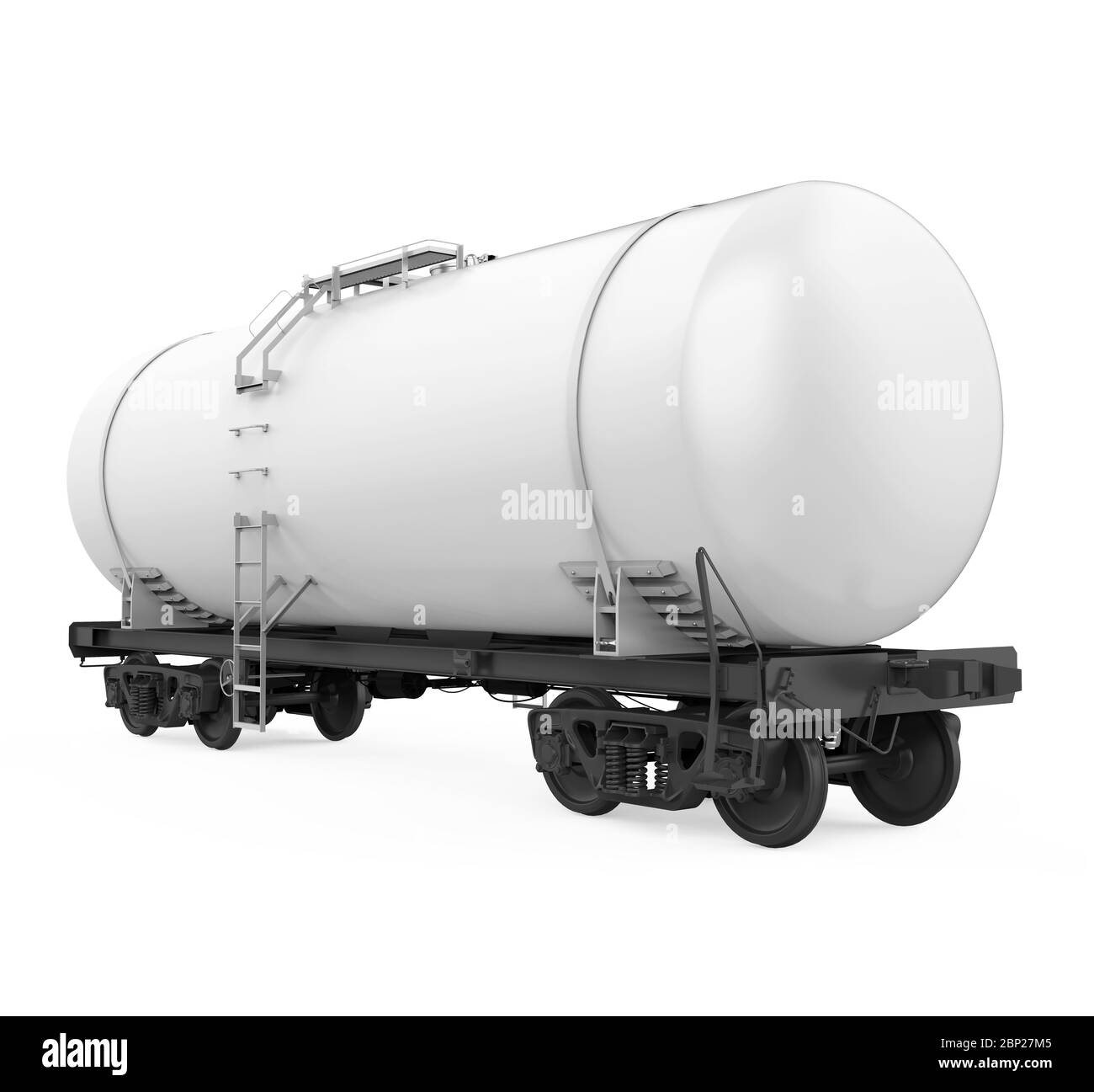 Eisenbahn-Tankwagen Isoliert Stockfoto