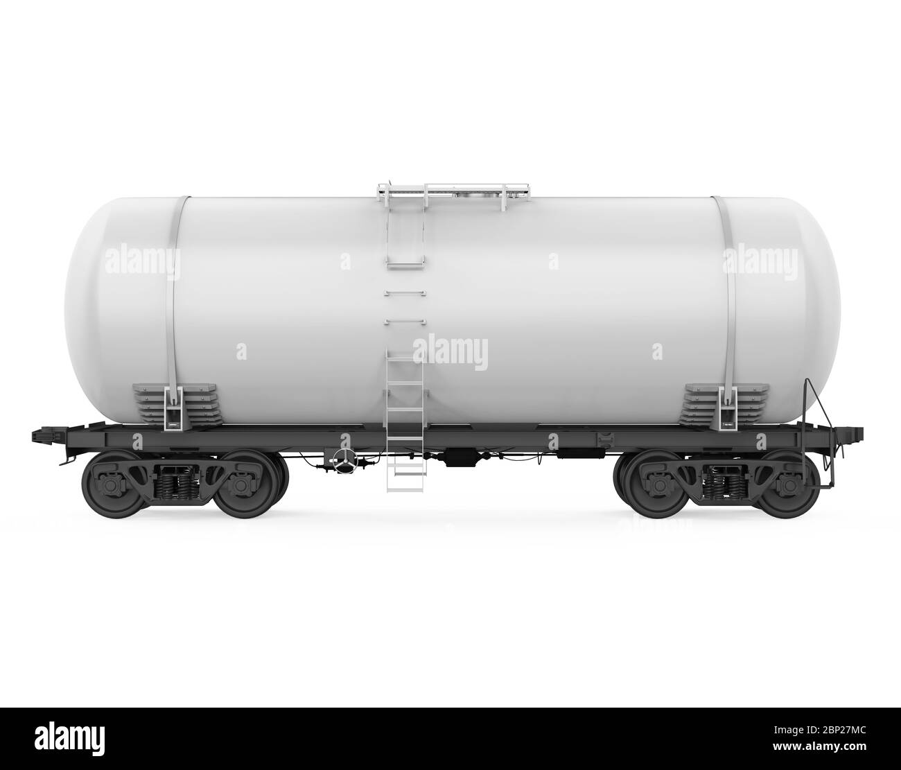 Eisenbahn-Tankwagen Isoliert Stockfoto