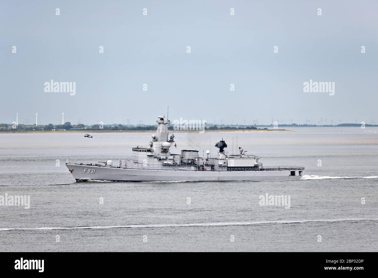 Die F931 Louise-Marie ist eine multifunktionale Fregatte der belgischen Marine. Die Fregatte wurde 2008 von der niederländischen Marine übernommen. Foto wurde 2019 gemacht Stockfoto