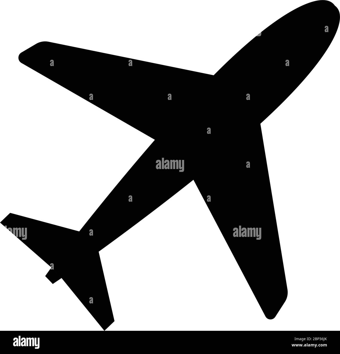 flughafen Flugzeug Symbol Piktogramm Symbol isolierten Vektor Stock