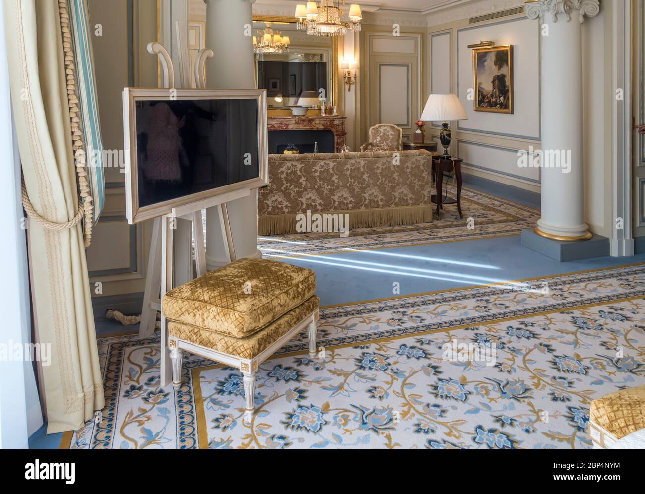 Luxury Suite Ritz Hotel, Paris, Frankreich Stockfoto