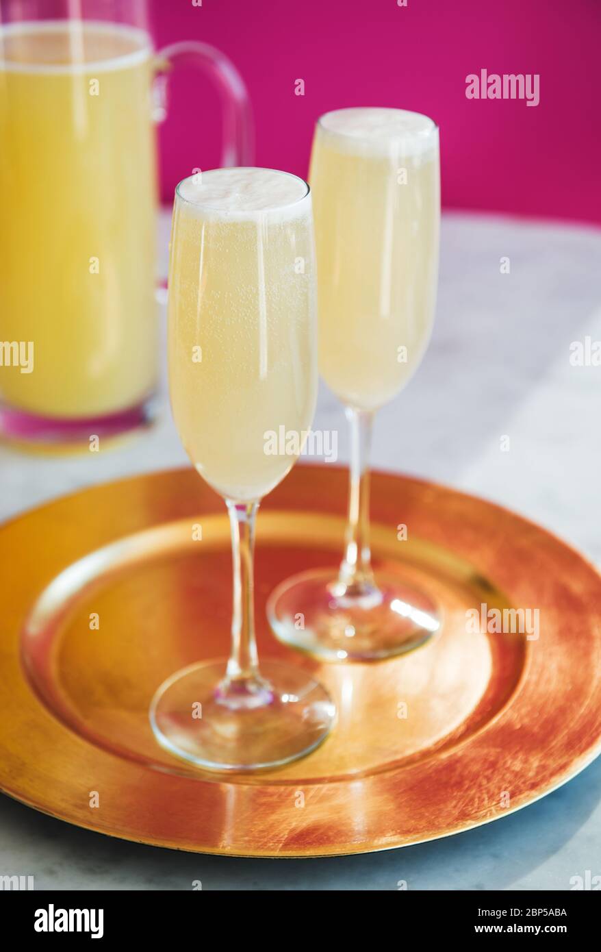 Champagner-Cocktails Stockfoto