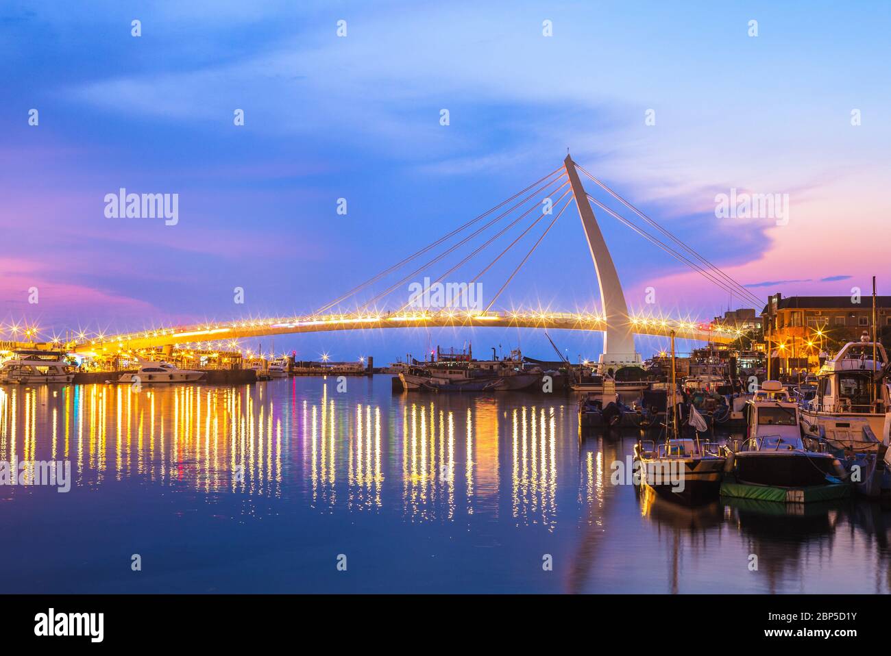 Die Brücke des Liebenden an der Fisherman's Wharf, taipei, taiwan Stockfoto