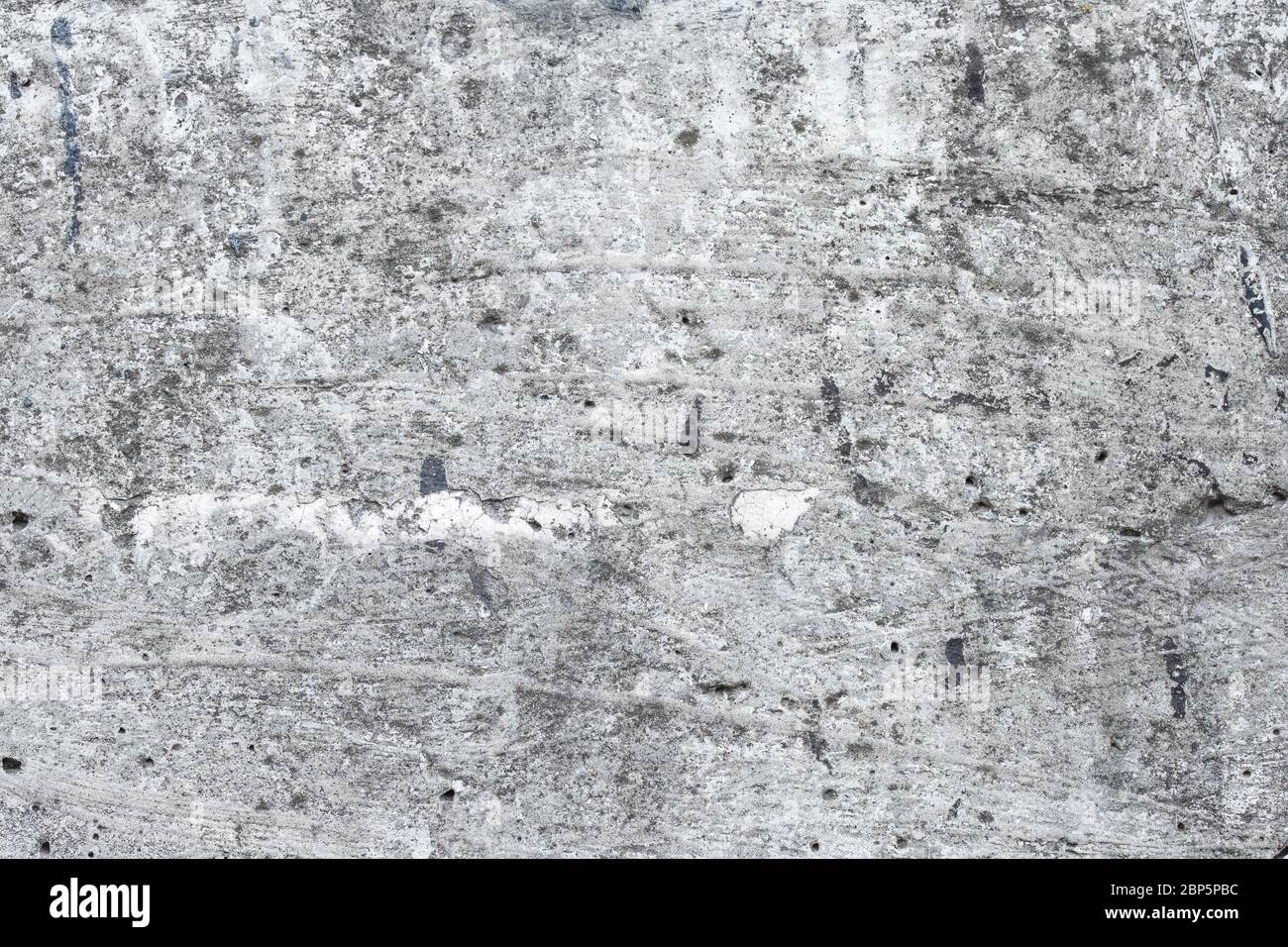 Retro graue Betonwand Textur. Grauer Grunge-Hintergrund, Boden. Schmutzige Steinoberfläche, schäbiger Zementrahmen Stockfoto