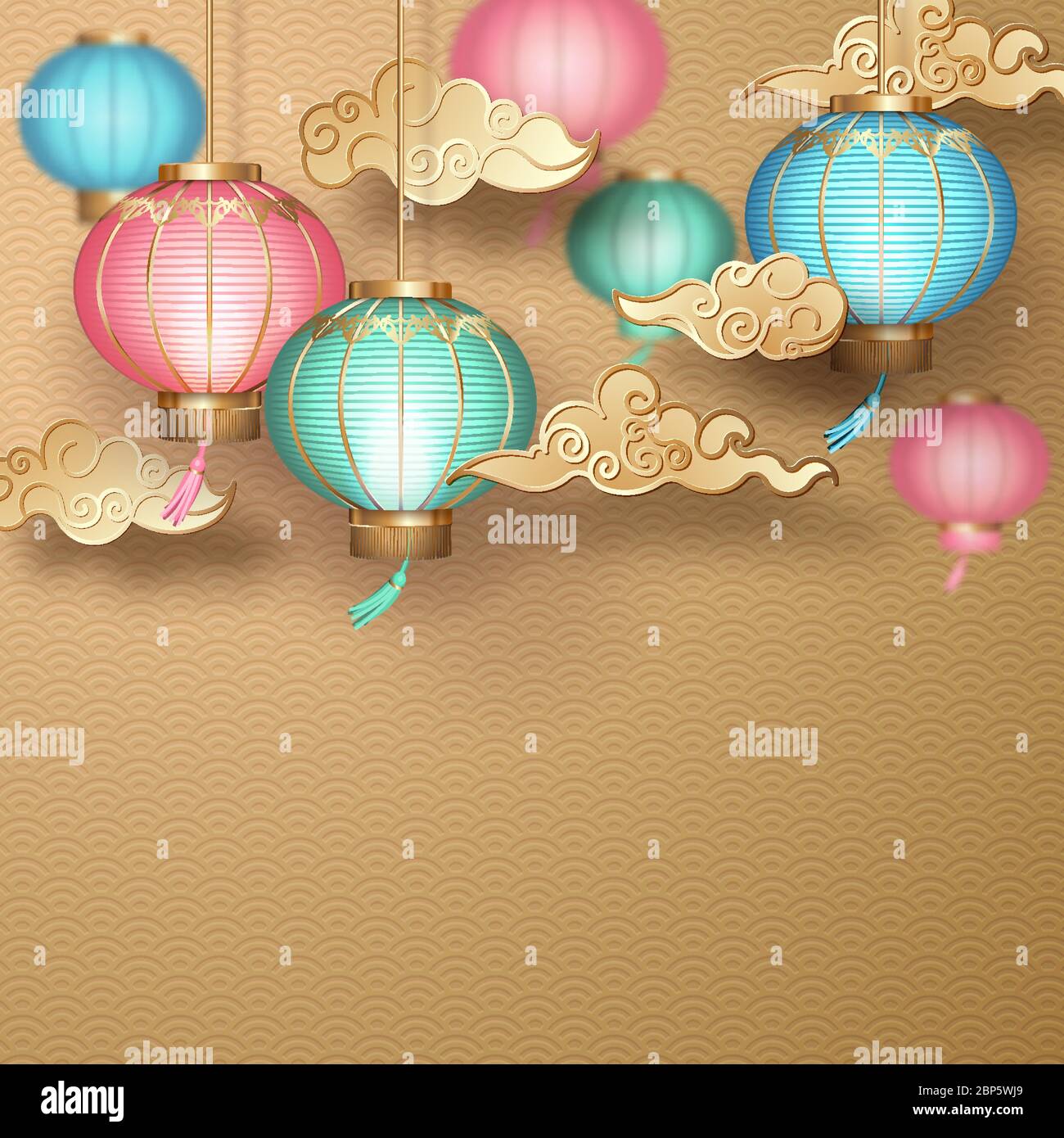 Hintergrund im chinesischen Stil Stock Vektor