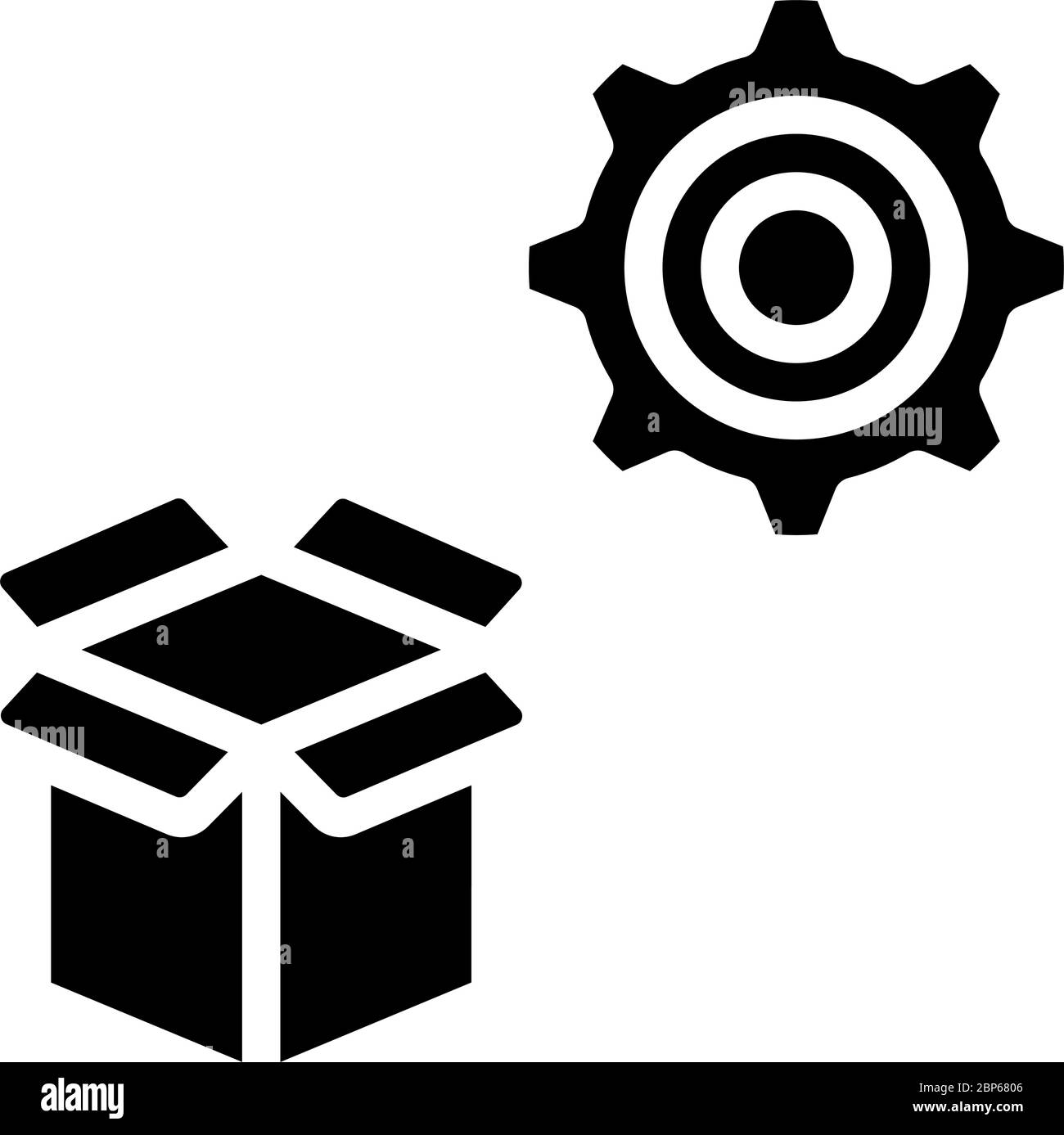 Symbol „Produktverwaltung“ Stock Vektor