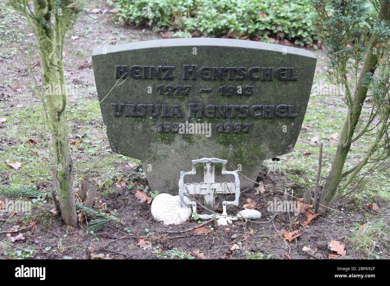 Grabstätte Stefan Hentschel,Friedhof Ohlsdorf Hamburg,25.01.2020 Stockfoto