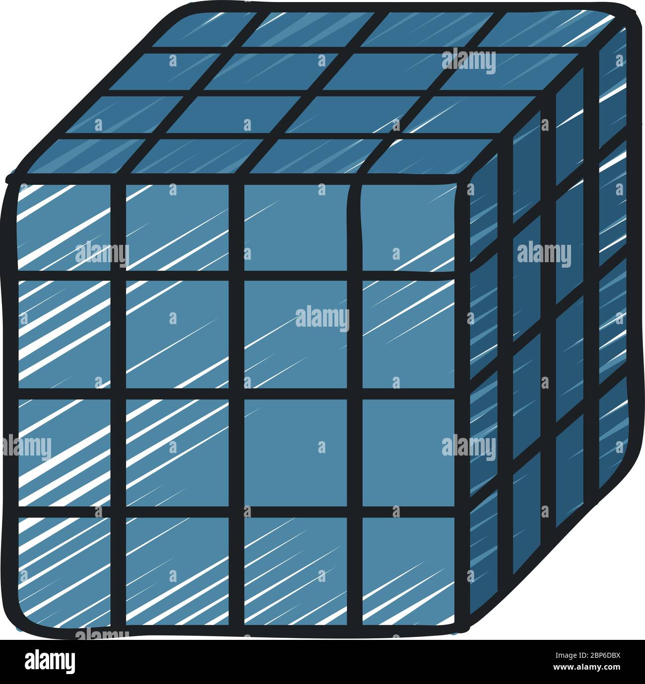Symbol für die Online-Analyseverarbeitung Stock Vektor