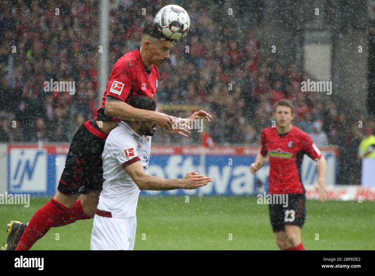 BL: 18-19:34. Sptg.-SC Freiburg vs. 1. FC Nürnberg Stockfoto