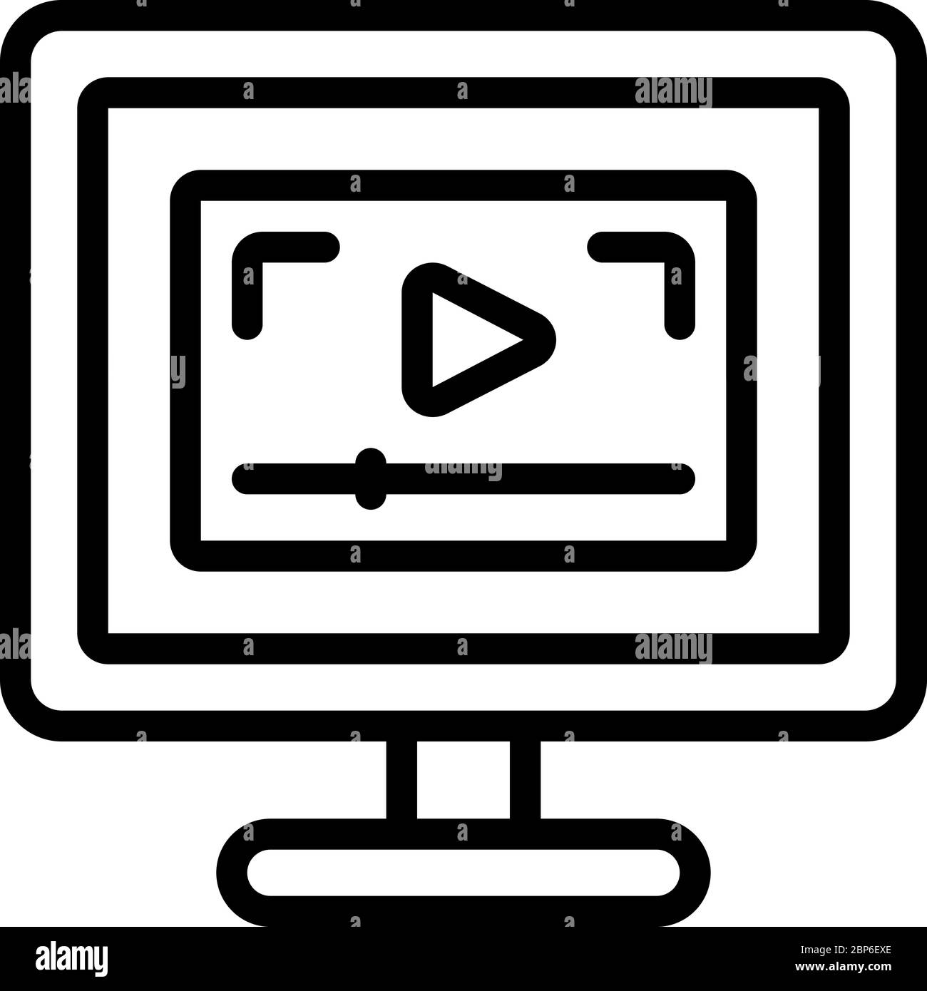 Symbol Für Online-Lernprogramm Stock Vektor