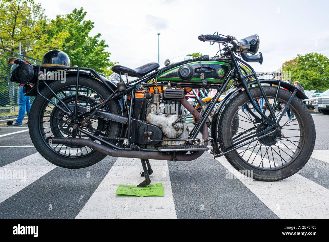 BERLIN, 11. Mai 2019: Motorrad von D-Rad R-O/4, 1924. 32Th Berlin-Brandenburg Oldtimer Tag. Stockfoto