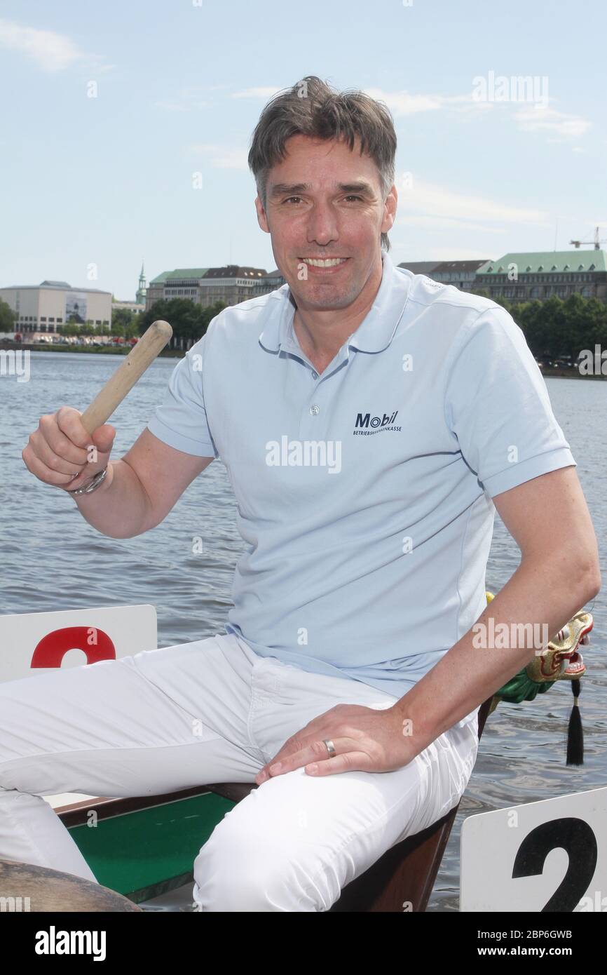 Michael Stich,Drachenbootrennen der Michael Stich Stiftung,Alexa am Alster,Hamburg,14.06.2019 Stockfoto