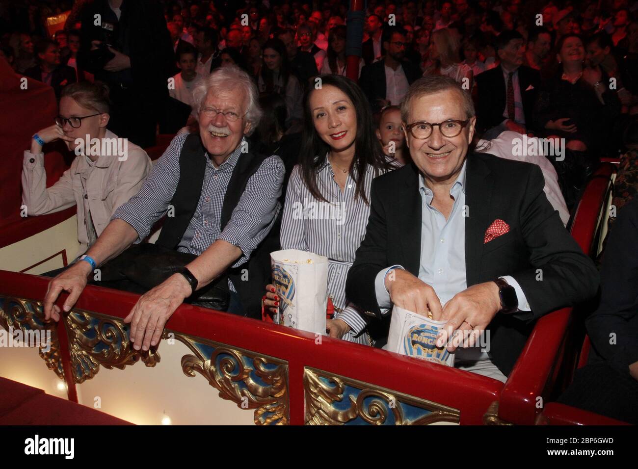 Carlo von Tiedemann,Jan Hofer,Phong Lan Hofer,Premiere Circus Roncalli,Moorweide Hamburg,07.06.2019 Stockfoto