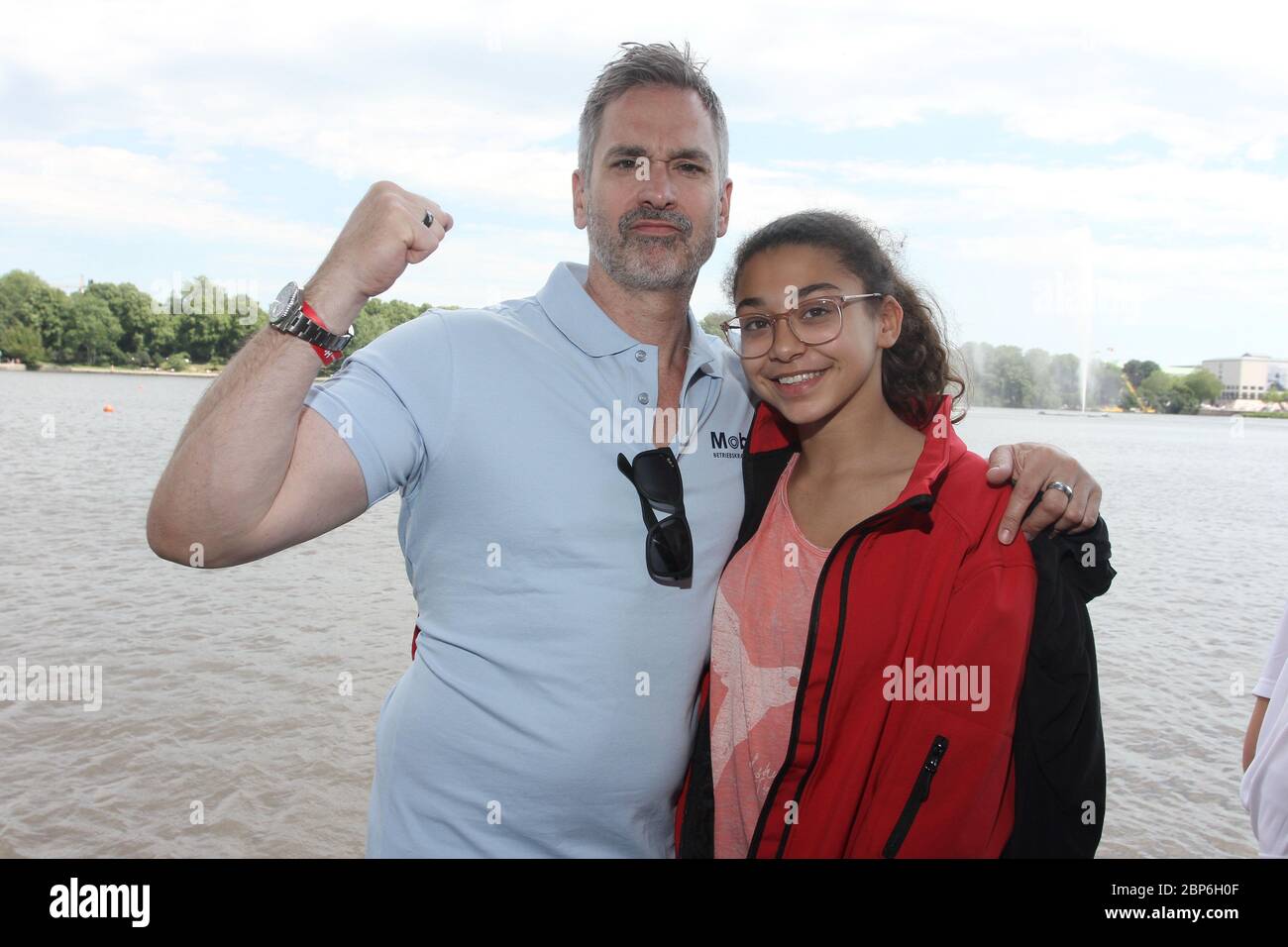 Manou Lubowski & Tochter Beija,Drachenbootrennen der Michael Stich Stiftung,Alexa am Alster,Hamburg,14.06.2019 Stockfoto