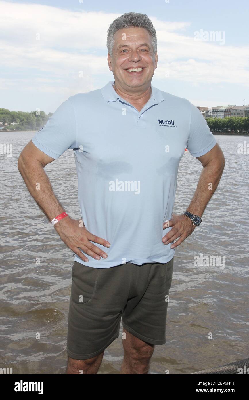 Jürgen Hingsen,Drachenbootrennen der Michael Stich Stiftung,Alexa am Alster,Hamburg,14.06.2019 Stockfoto