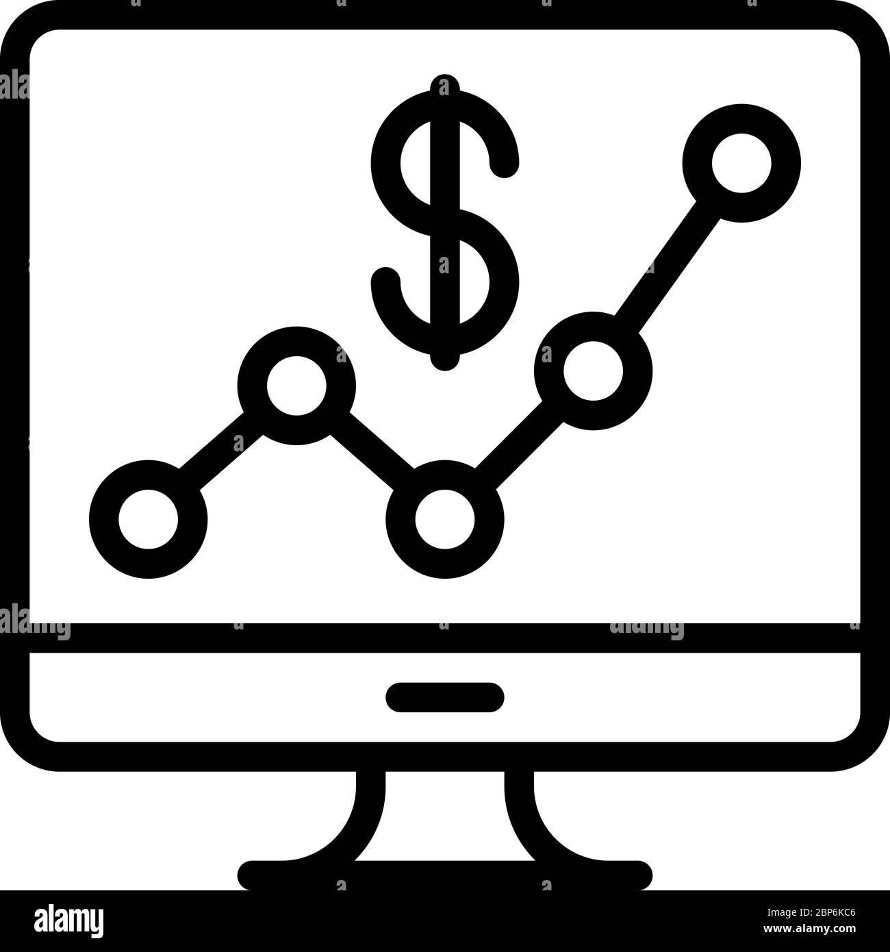 Symbol für Online-Aktien Stock Vektor