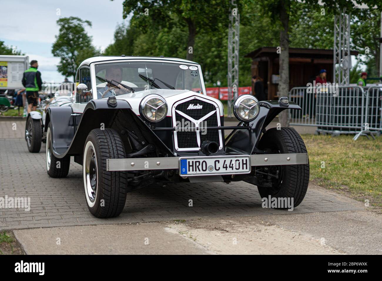 PAAREN IM GLIEN, Deutschland - Juni 08, 2019: Kit Car Marlin Berlinetta (um Ford Cortina Mk III oder IV Komponenten basiert), 1983. Oldtimer-show 2019 sterben. Stockfoto