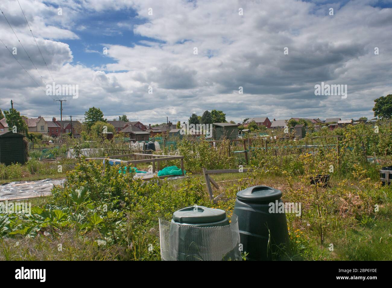 Baschurch-Neuzuordnungen in Shropshire UK Stockfoto