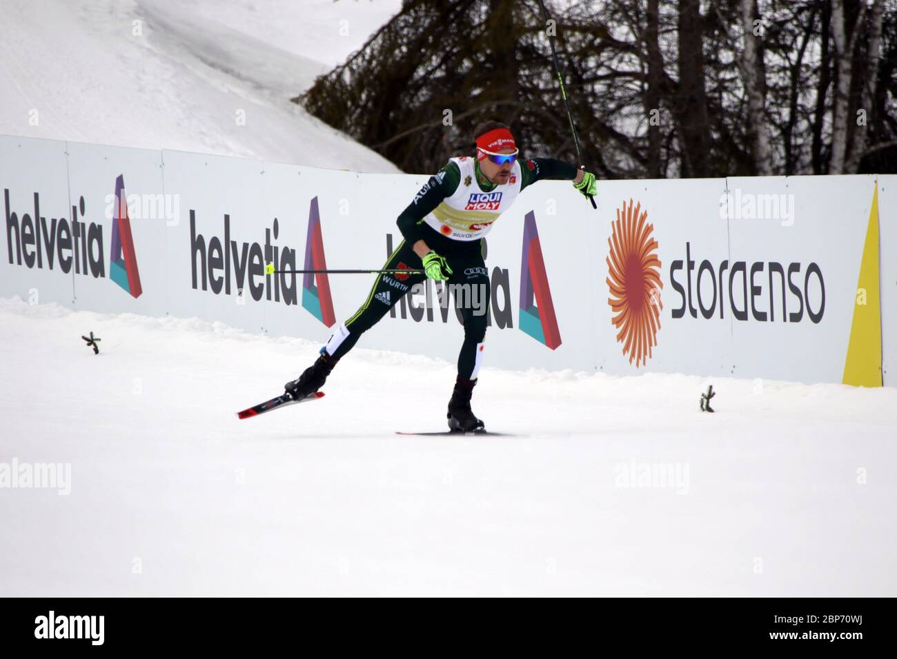 Teamsprint Nordische Kombination FIS Nordische Skiweltmeisterschaft 2019 Seefeld Stockfoto