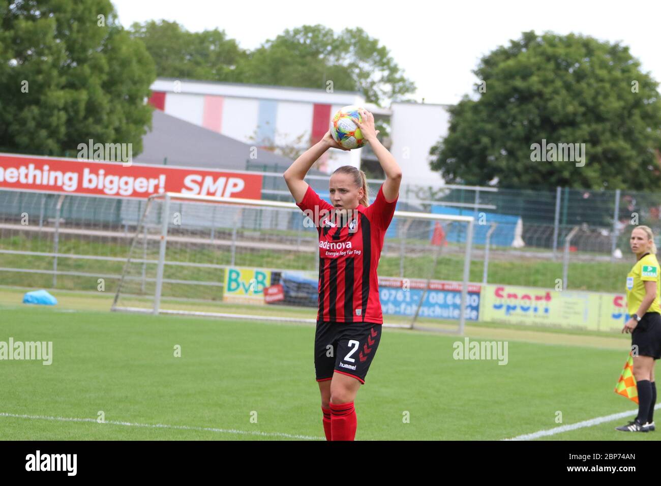 1. Frauen BL: 19-20: 1. Sptg. SC Freiburg gegen FC Bayern München Stockfoto