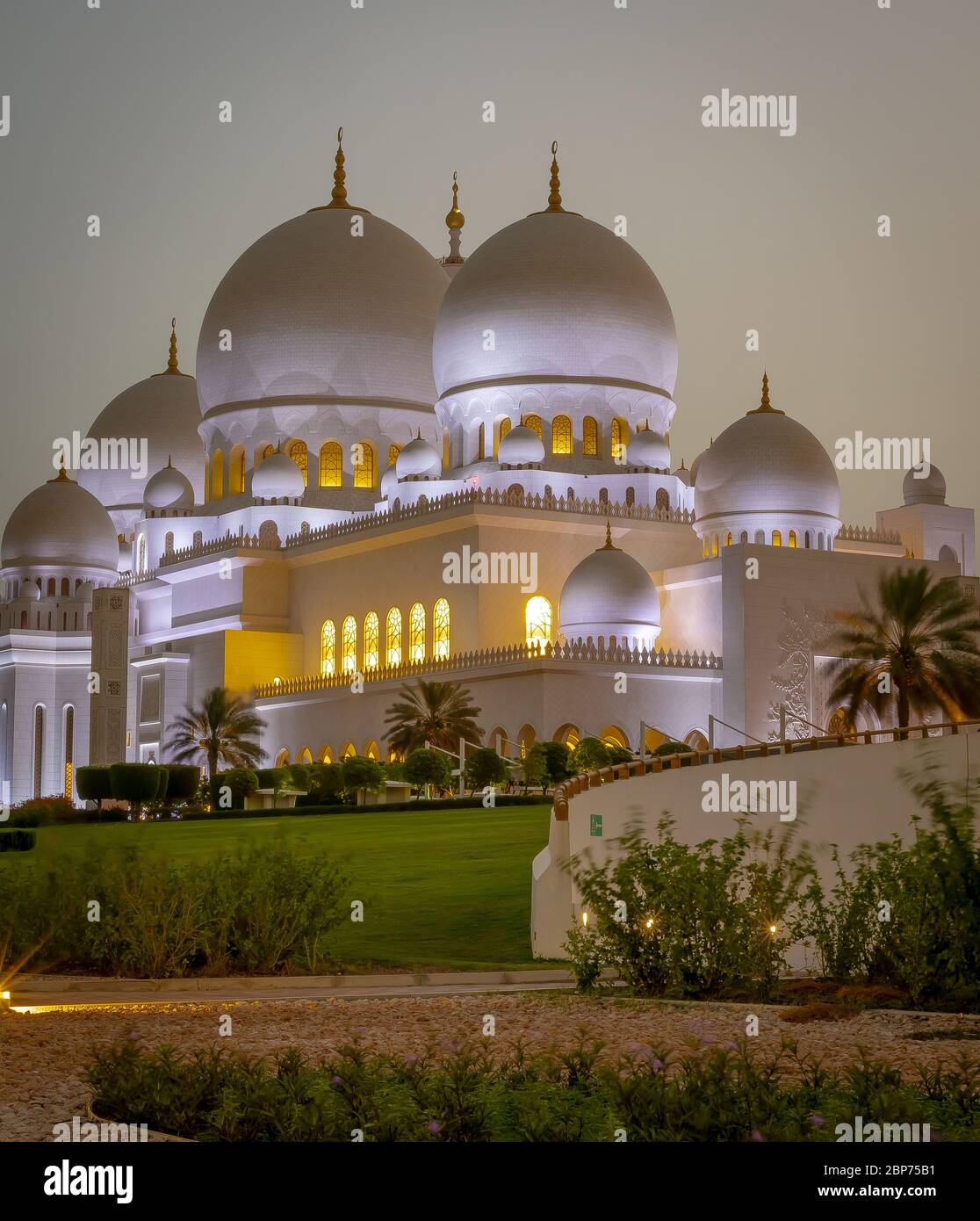 scheich zayed große Moschee in abu dhabi, VAE Stockfoto
