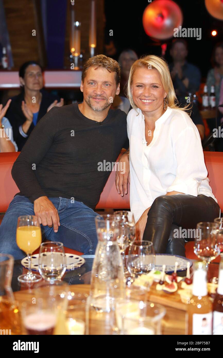 Patrick Bach, Nova Meierhenrich, NDR Talkshow aus dem Studio Lokstedt, Hamburg, 16.08.2019 Stockfoto