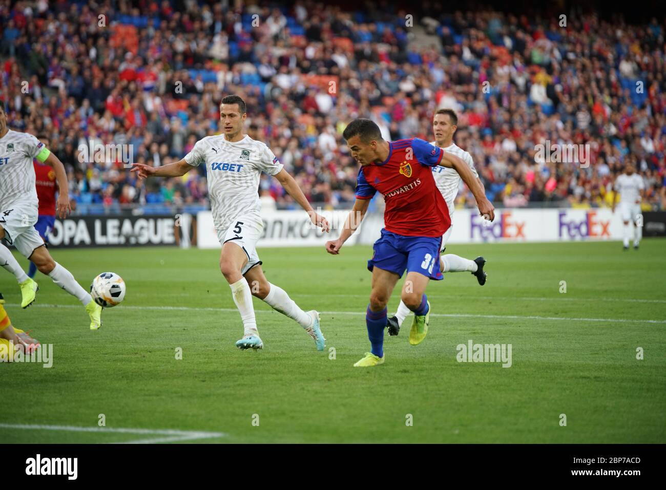Fußball-EL: 1. Sptg.: FC Basel gegen FK Krasnodar Stockfoto