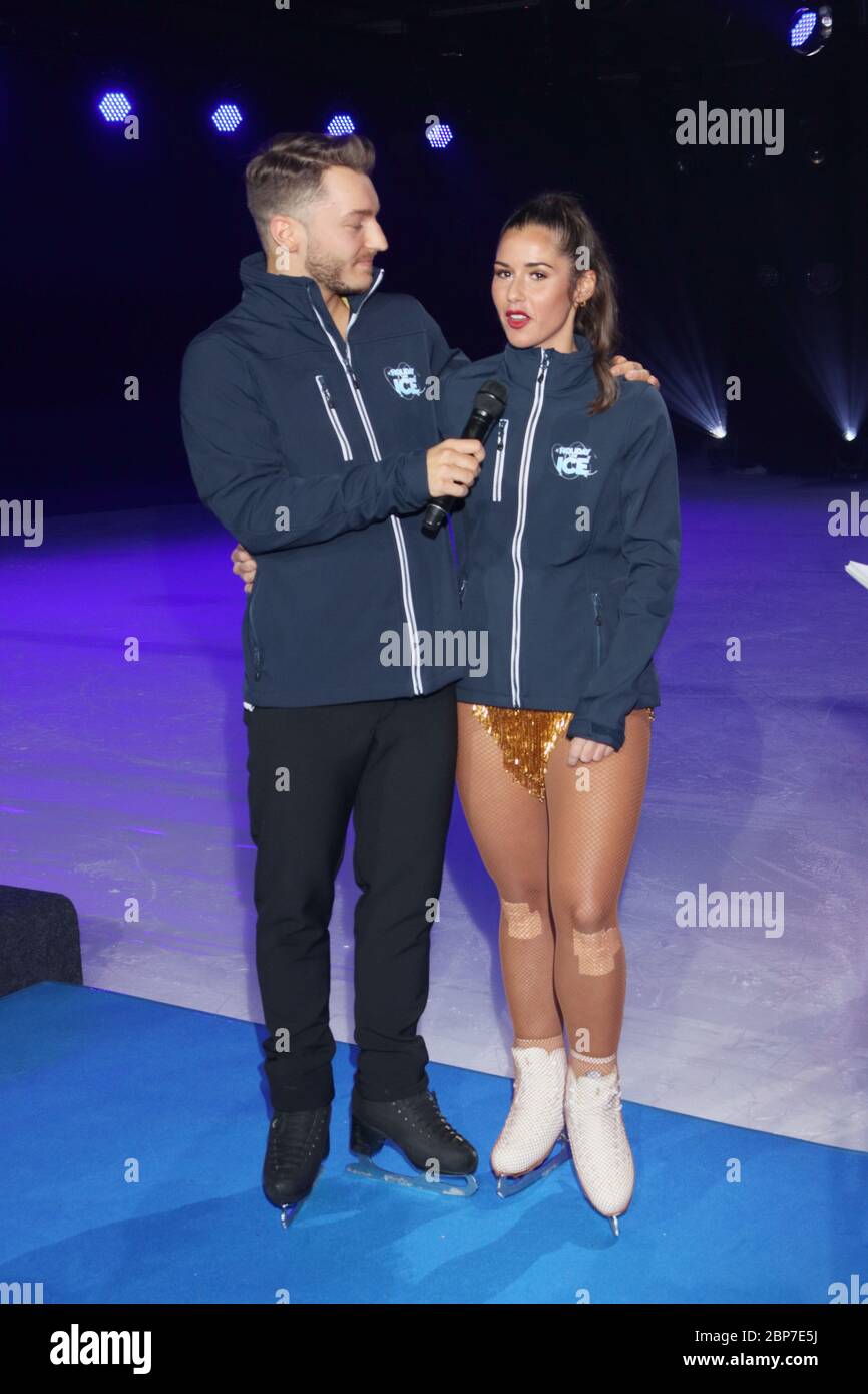 Sarah Lombardi,Panagiotis Joti Polizeiakis,Pressekonferenz und Präsentation Holiday on Ice,Volksbank Arena Hamburg,16.10.2019 Stockfoto