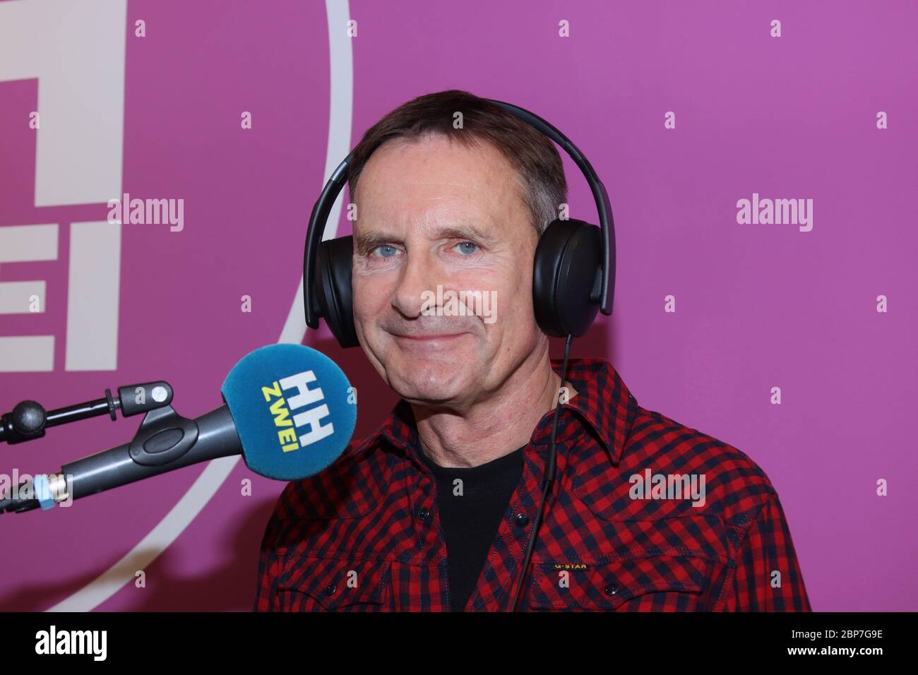 Peter Illmann,Besuch im Freilichtstudio der HH zwei,80s Cafe Ottensen,24.10.2019 Stockfoto