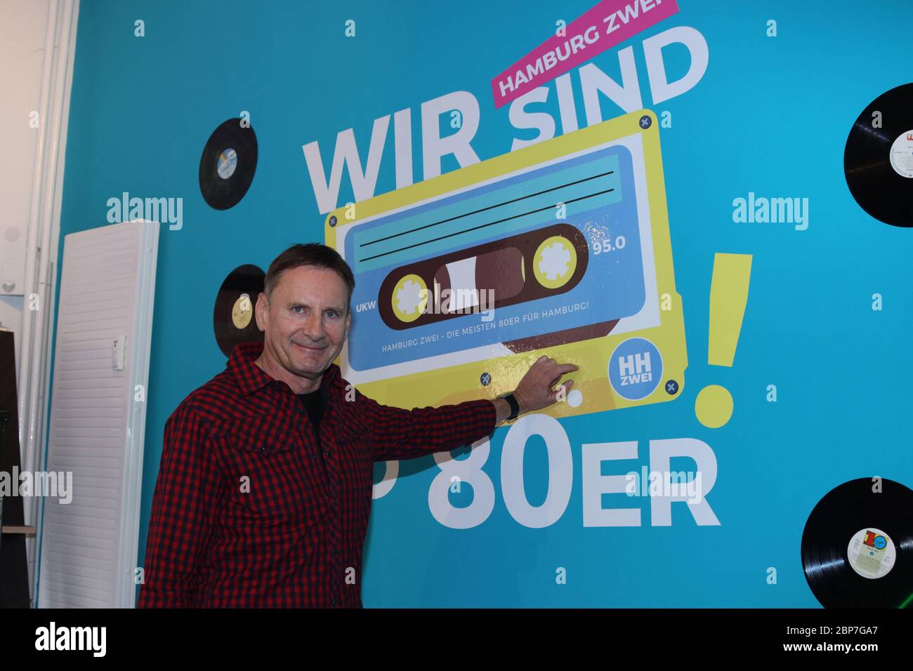 Peter Illmann,Besuch im Freilichtstudio der HH zwei,80s Cafe Ottensen,24.10.2019 Stockfoto