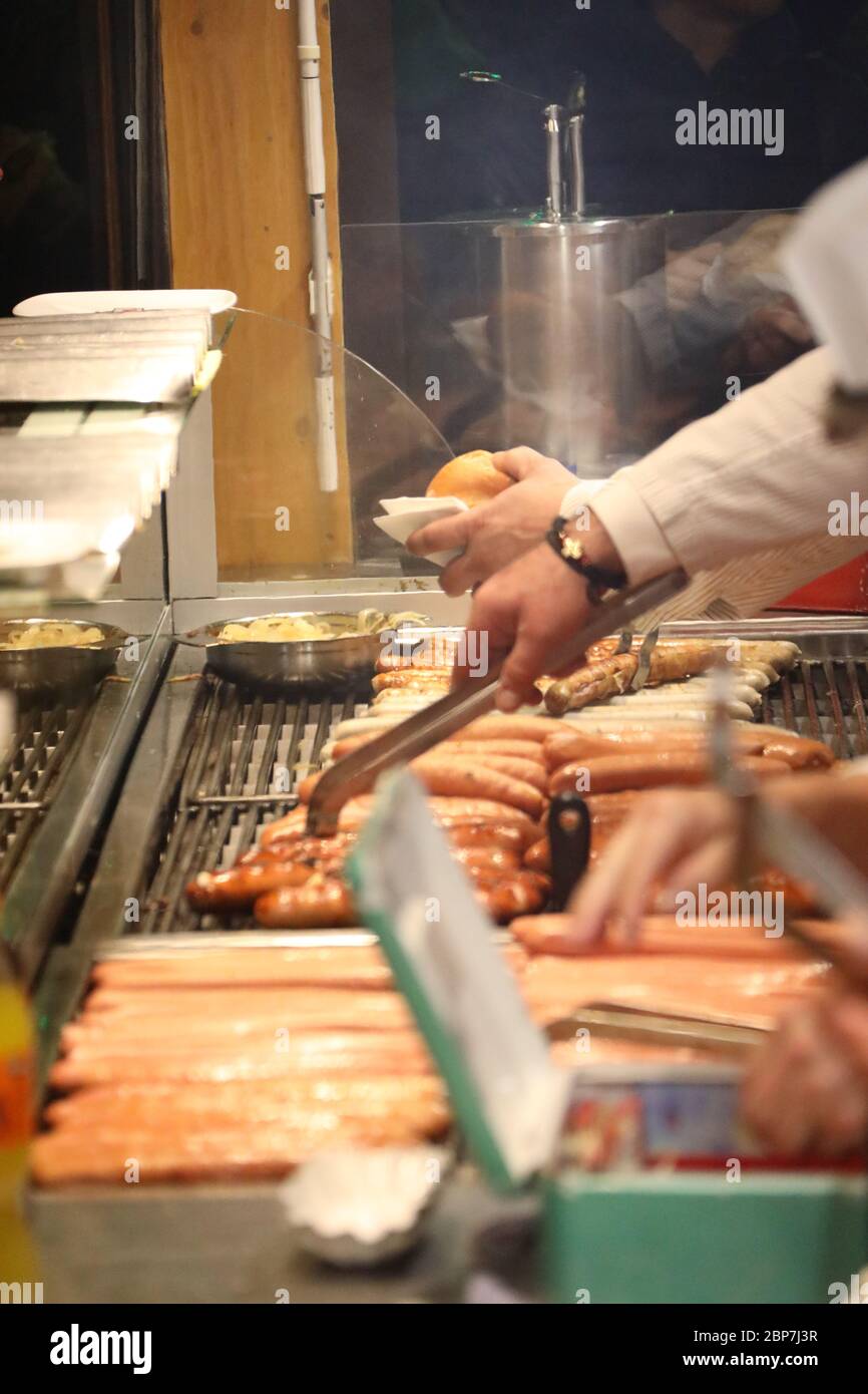 Weihnachtsmarkt Freiburg 2019 Stockfoto