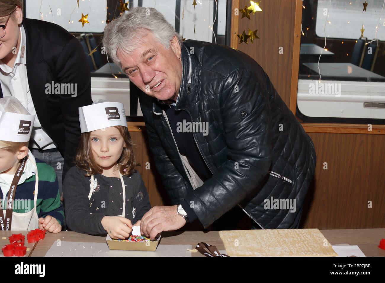 Rolf Zuckowski bei der Eröffnung der Maerchen Schiffe,Alster Angler Jungfernstieg Hamburg,25.11.2019 Stockfoto