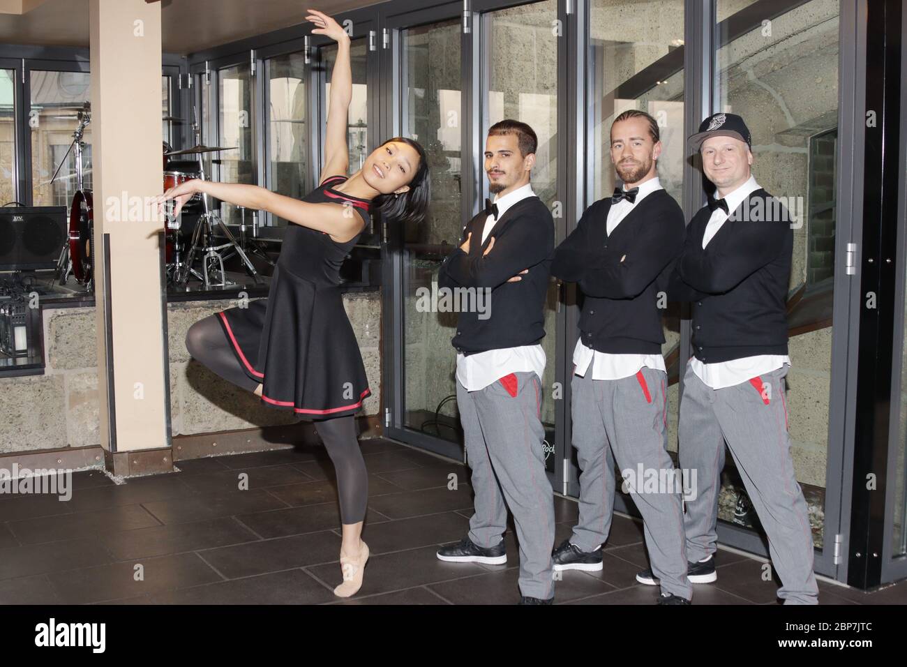 Flugtreppen.,Semmel Presselunch,Hard Rock Cafe Hamburg 27.11.2019 Stockfoto