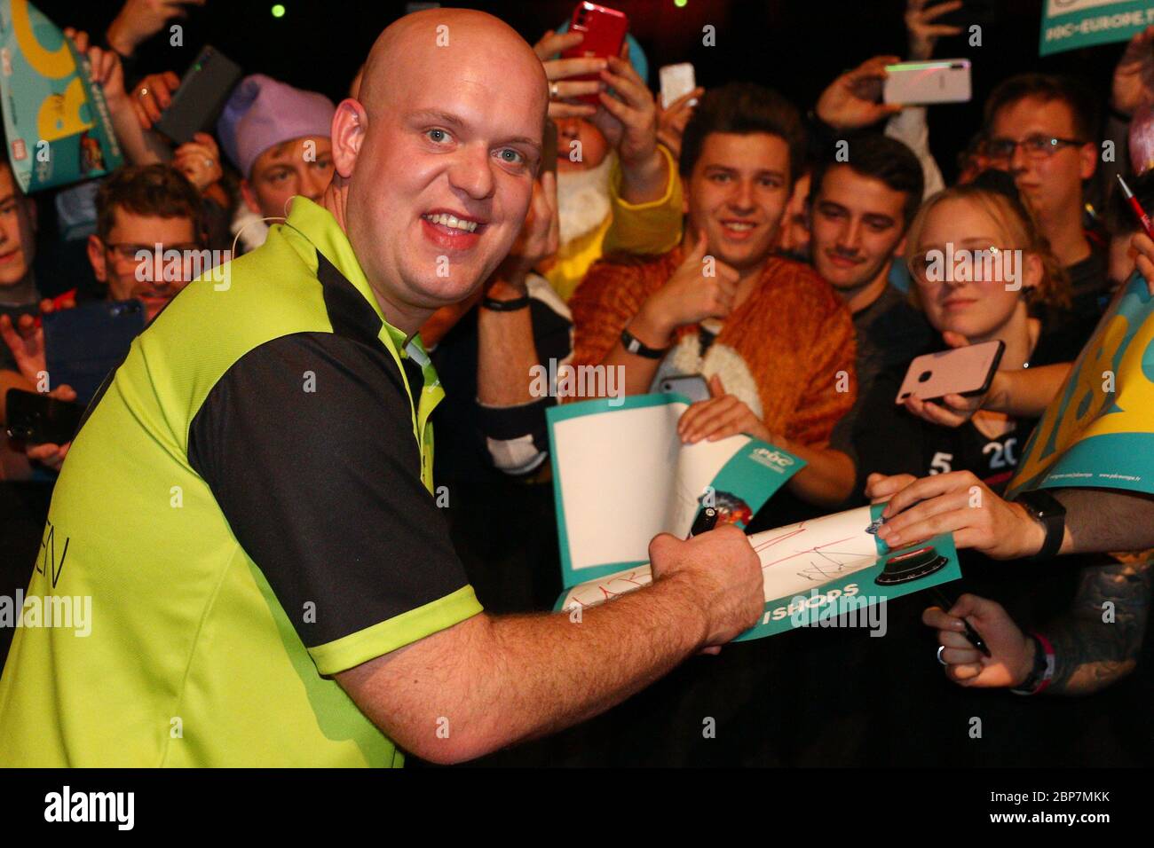 Michael van Gerwen - Mighty Mike, World Darts Gala, Westfalen Halle, Dortmund, 07.12.2019 Stockfoto