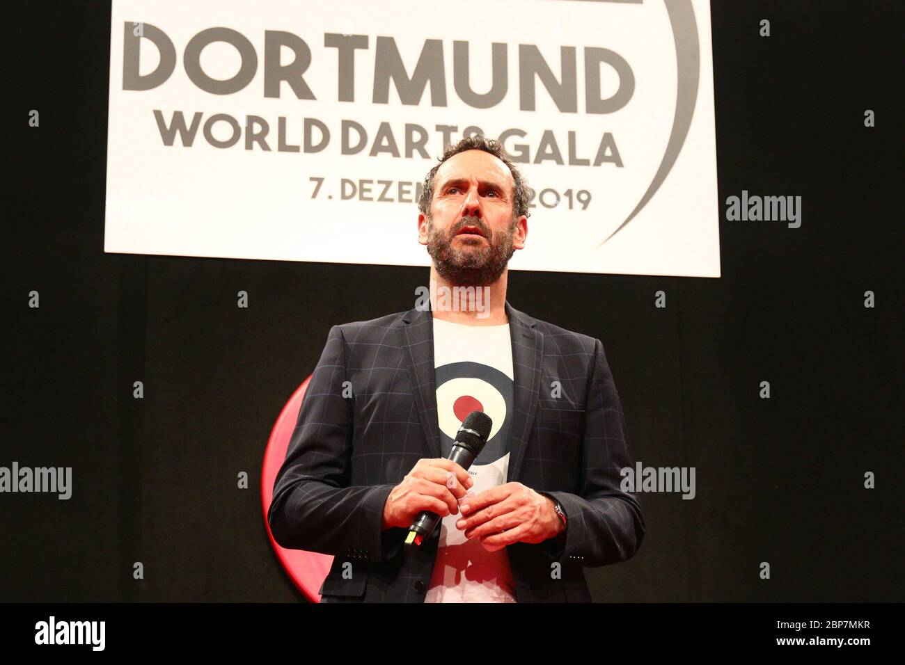 Elmar Paulke - Dartpapst, World Darts Gala, Westfalen Halle, Dortmund, 07.12.2019 Stockfoto