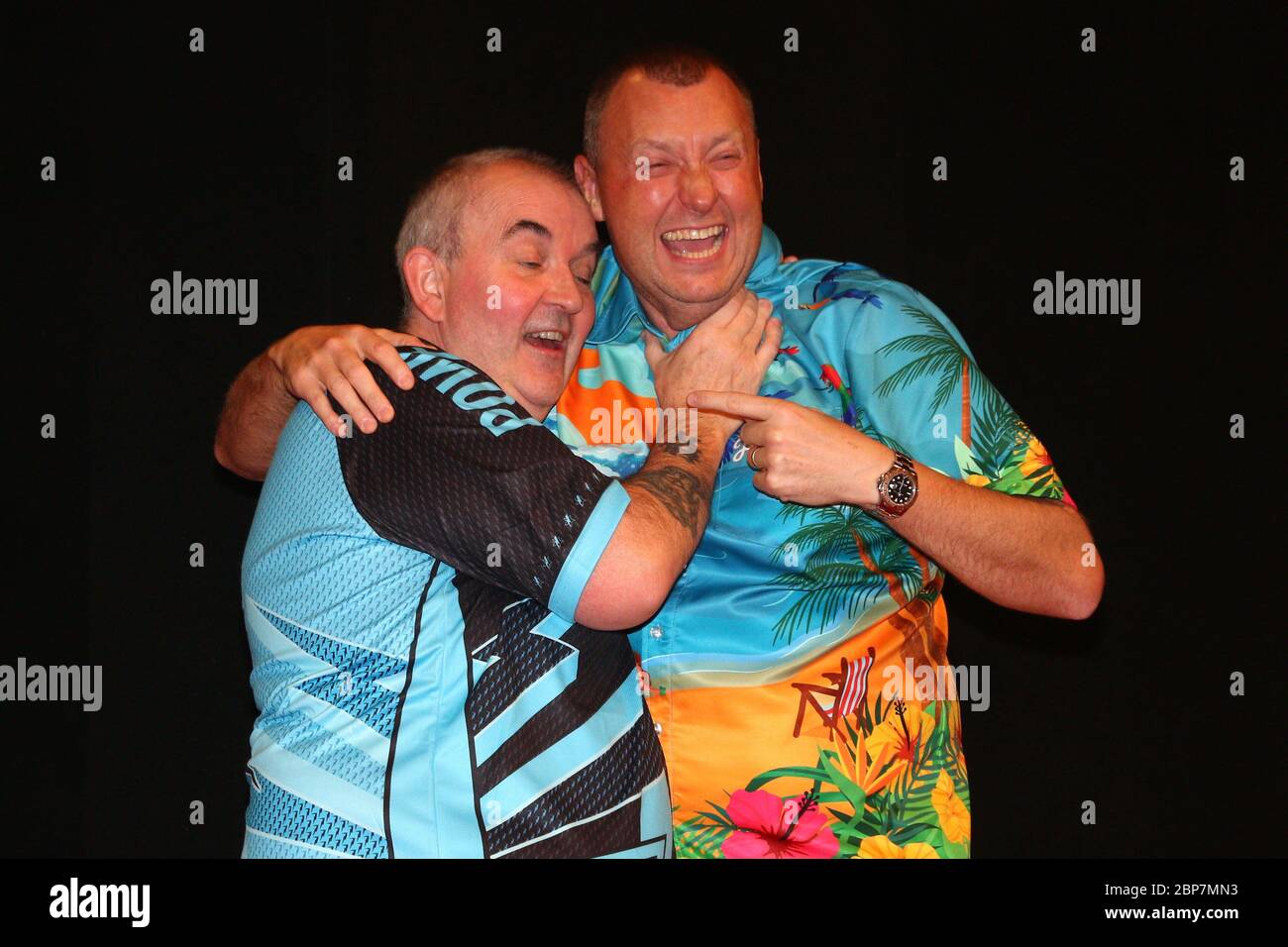 Phil Taylor - The Power,Wayne Mardle - Hawaii 501,World Darts Gala,Westfalen Halle,Dortmund,07.12.2019 Stockfoto
