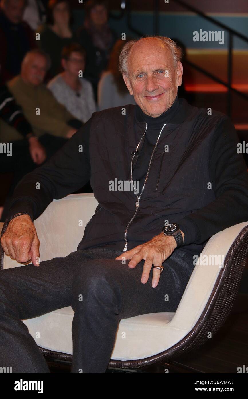 Hans-Joachim Stuck,Markus Lanz Talkshow für die 18.12. Aus dem Studio Stahltwiete,Hamburg,09.12.2019 Stockfoto