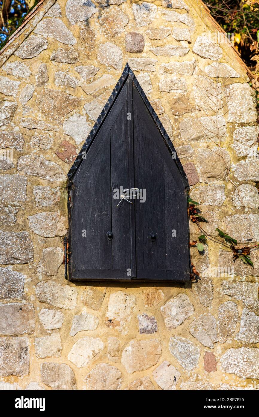 Station of the Cross in Aylesford Prioy versiegelt für den Winterschutz, Kent, Großbritannien Stockfoto