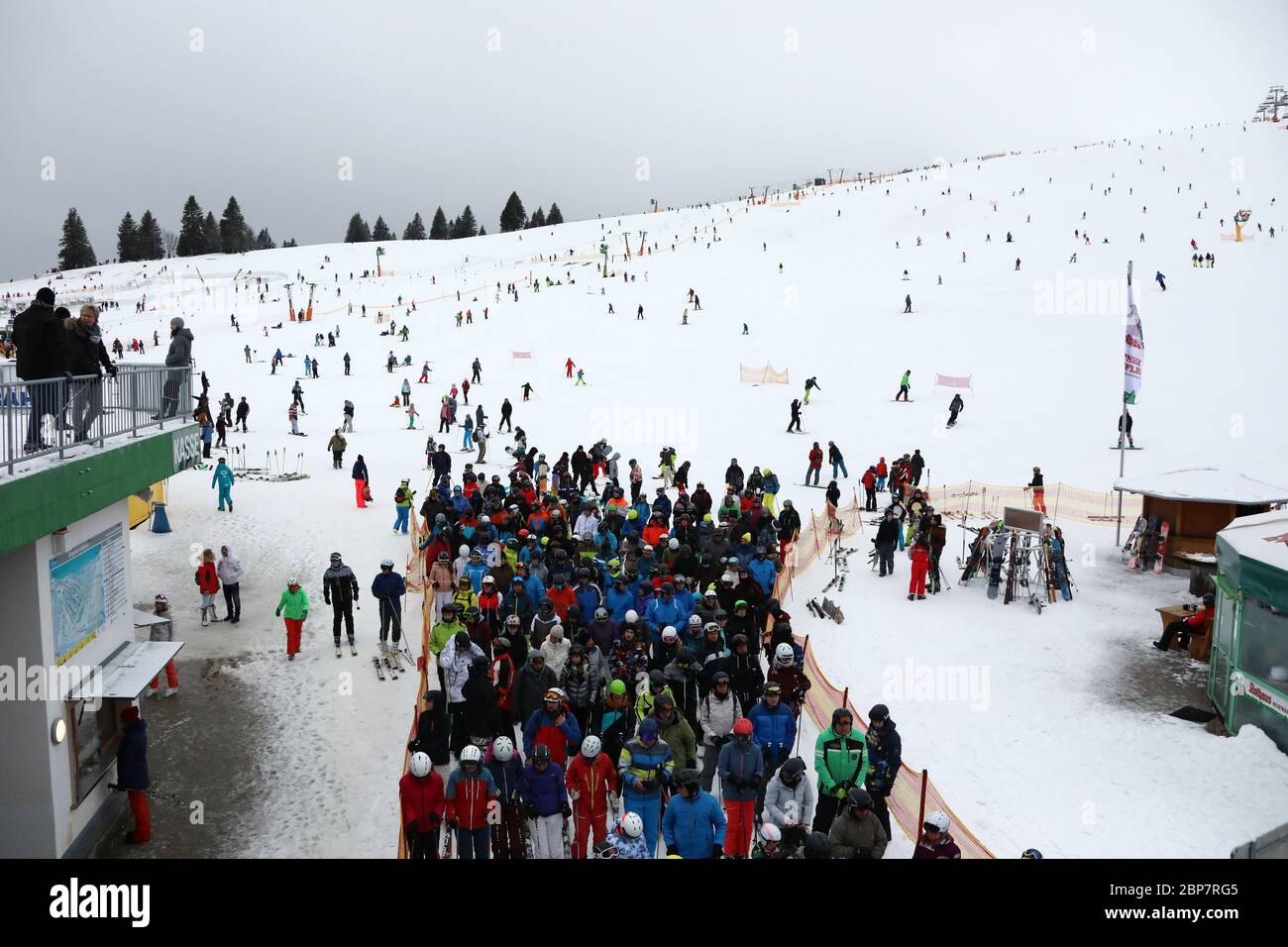 Schneeinsel und Wintersportort Feldberg Stockfoto