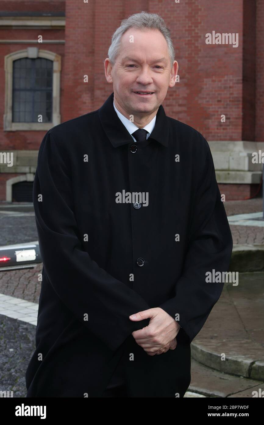 Lutz Marmor, Trauerfeier Jan Fedder, St. Michaelis Kirche Hamburg, 14.01.2020 Stockfoto