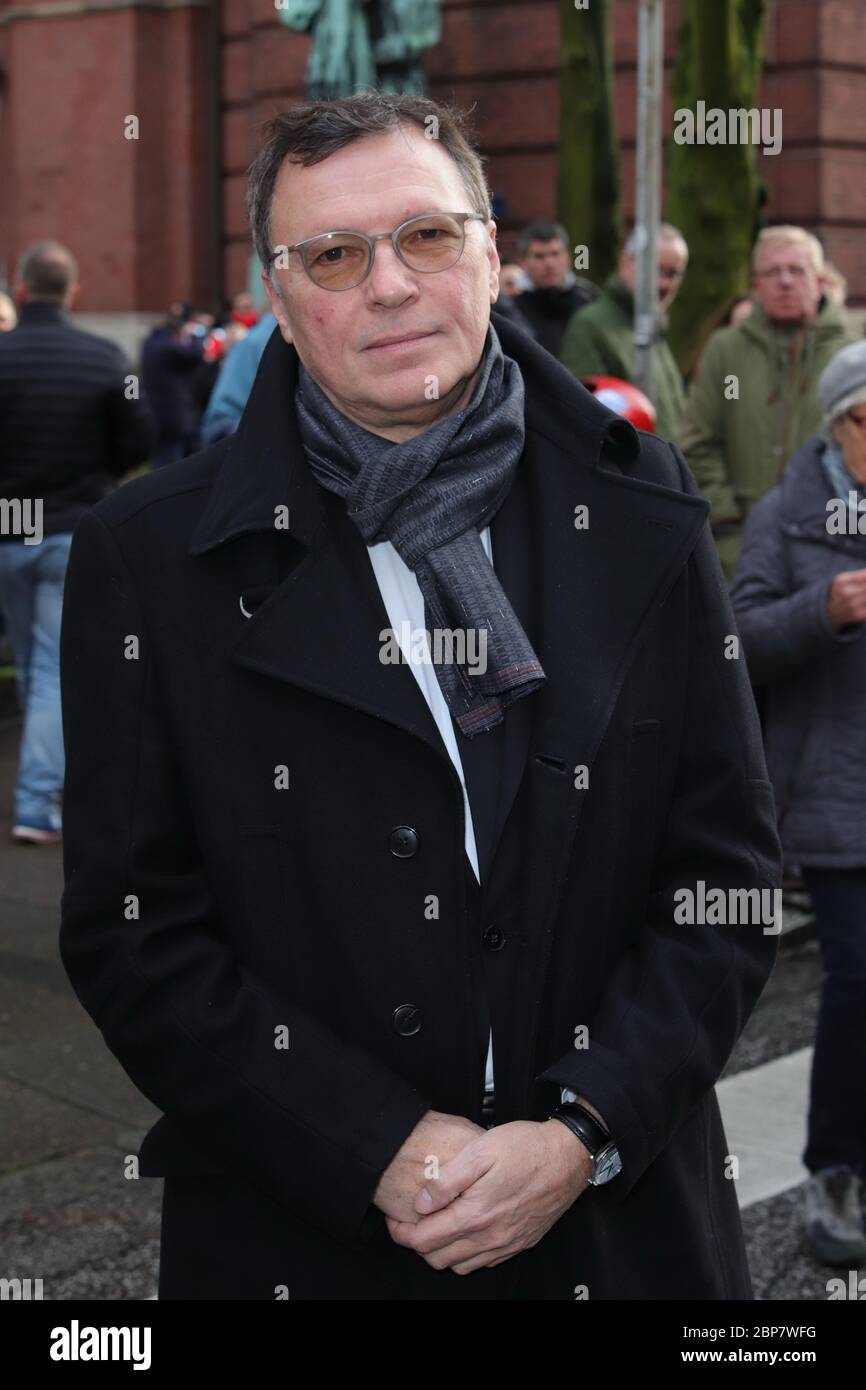 Volker Herres, Trauerfeier Jan Fedder, St. Michaelis Kirche Hamburg, 14.01.2020 Stockfoto