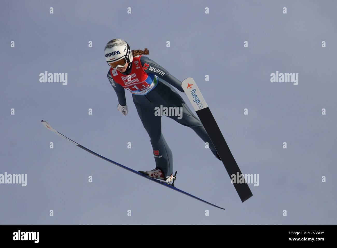 Mannschaftsspringen Damen FIS Nordische Ski-Weltmeisterschaft 2019 Seefeld Stockfoto