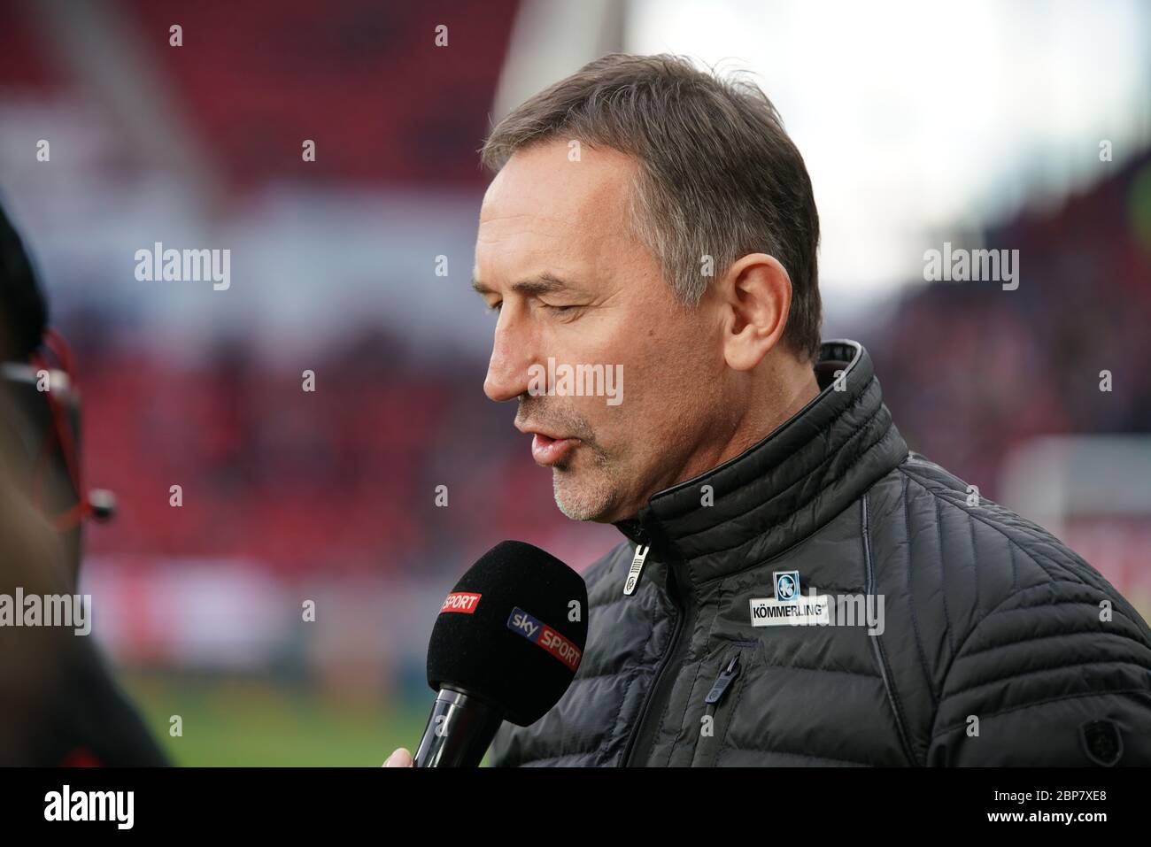 1. BL: 19-20: 18. Sptg. FSV Mainz 05 - SC Freiburg Stockfoto