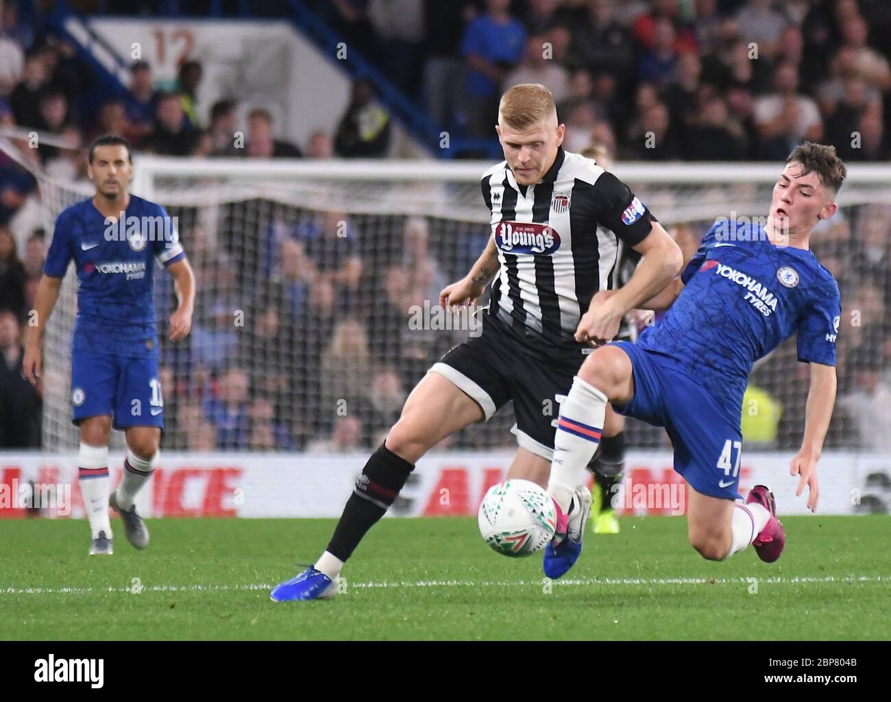 LONDON, ENGLAND - 25. SEPTEMBER 2019: Billy Gilmour von Chelsea im Bild während des 2019/20 EFL Cup Round 3 Spiels zwischen Chelsea FC und Grimsby Town FC an der Stamford Bridge. Stockfoto