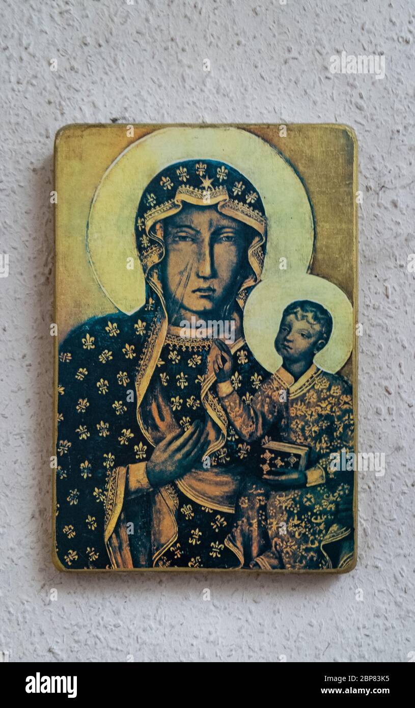 Jungfrau Maria und Jesus Stockfoto